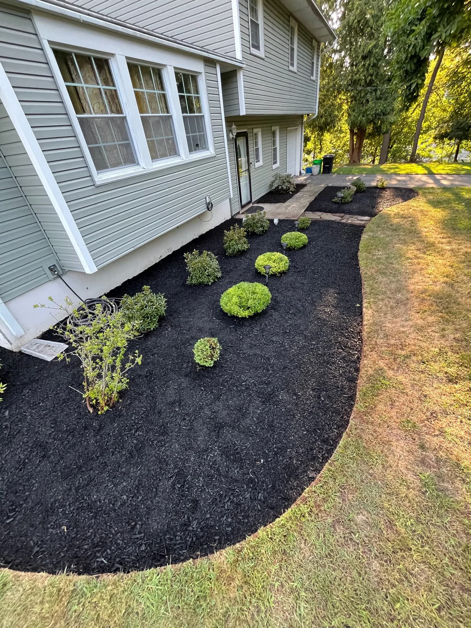 Front yard transformation, before and after